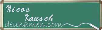 Nicos Kausch Visitenkarte